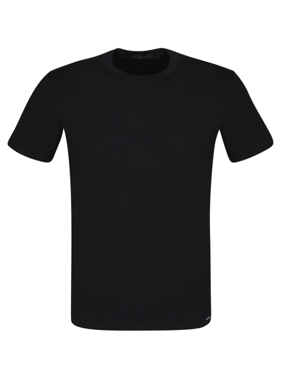 Shop Tom Ford Basic T-shirt With A Classic And Super Casual Line In Black