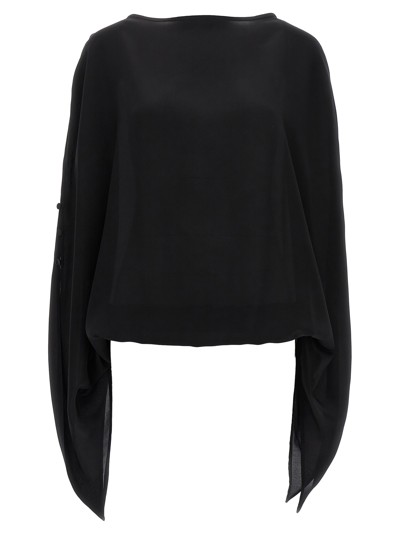 Shop Di.la3 Pari' Cristina Blouse In Black