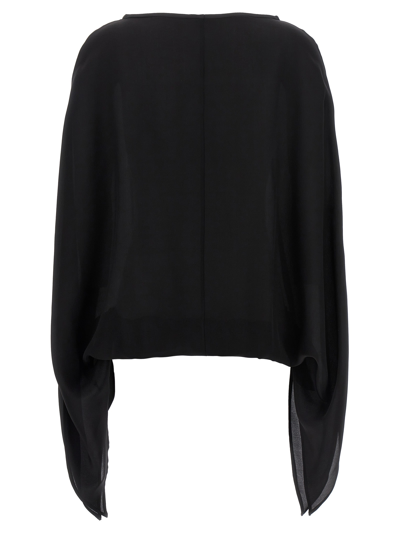 Shop Di.la3 Pari' Cristina Blouse In Black