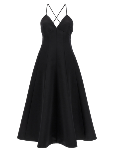 Shop Philosophy Di Lorenzo Serafini Duchesse Dress In Black
