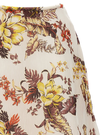 Zimmermann Jupe Midi À Motif In Multicolor