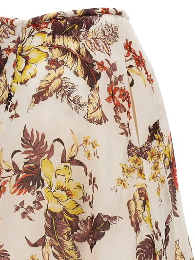 Shop Zimmermann Matchmaker Floral Flare Skirt In Multicolor
