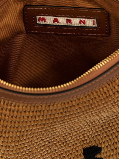 Shop Marni Marcel Summer Bag Crossbody Bag In Brown