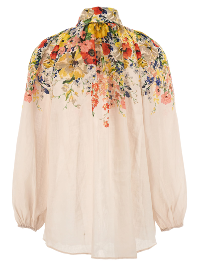 Shop Zimmermann Alight Billow Shirt In Multicolor