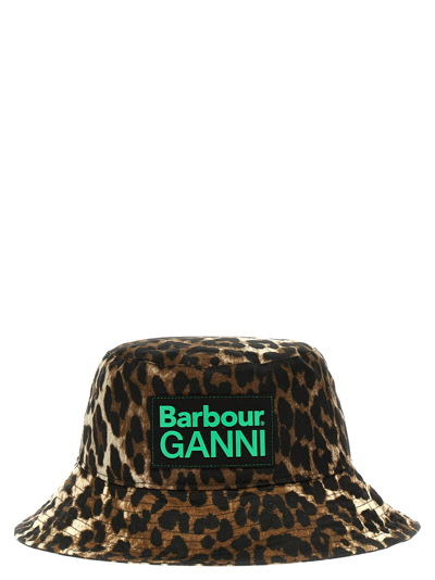 Shop Barbour Bucket Hat  X Ganni In Multicolor