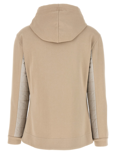 Shop Brunello Cucinelli Monile Hoodie In Beige