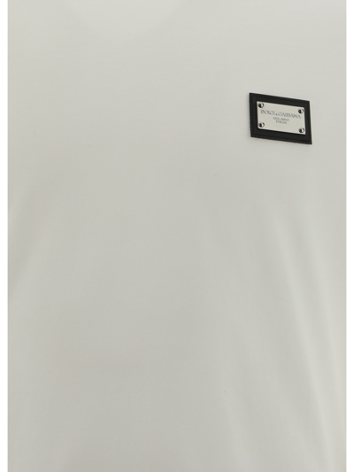 Dolce & Gabbana Dg Essentials Crew Neck T-shirt In White