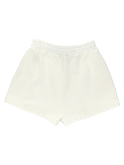 Shop Fendi Sweatshirt Bermuda Shorts In White