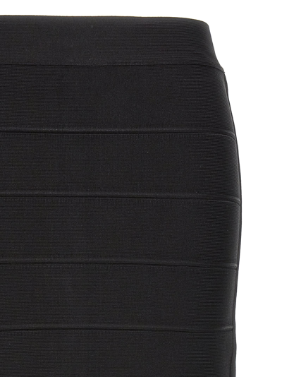 Shop Herve Leger Icon Bandage Pencil Skirt In Black