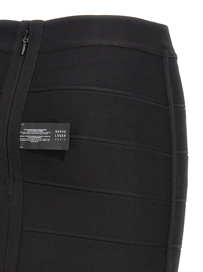 Shop Herve Leger Icon Bandage Pencil Skirt In Black