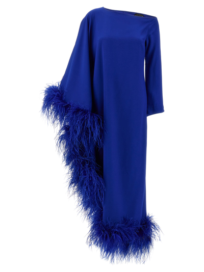 Shop Taller Marmo Ubud Extravaganza Dress In Blue