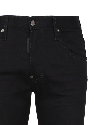 Shop Dsquared2 Five Pocket Jeans In Cotton Denim In Dark Blue