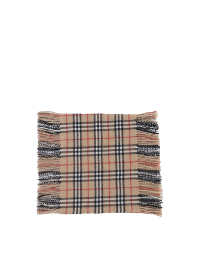 Shop Burberry Vintage Check Cashmere Scarf In Archive Beige
