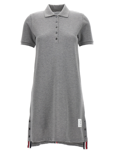 Shop Thom Browne Rwb Dress In Gray