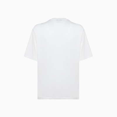 Shop Acne Studios Studios T-shirt Acne With Print In Optic White