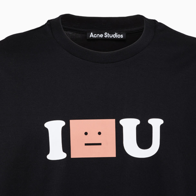 Shop Acne Studios T-shirt With Print In Black