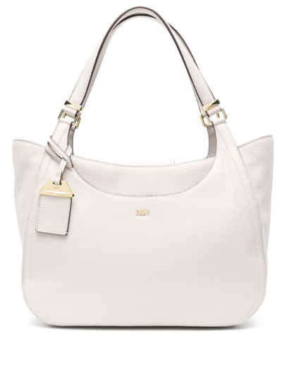 Shop Dkny Barbara Shopper Bag In Pbl Pebble