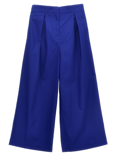 Shop Burberry Hermia Pants In Blue