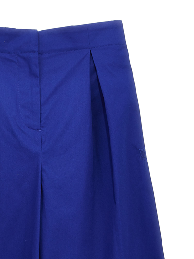 Shop Burberry Hermia Pants In Blue