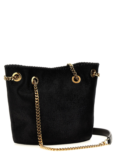 Shop Stella Mccartney Falabella Bucket Bag In Black