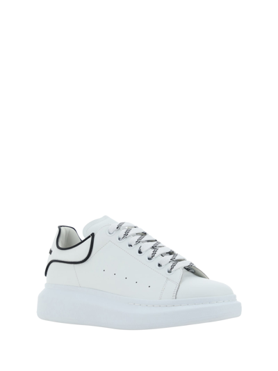 Shop Alexander Mcqueen Sneakers In White/white/black