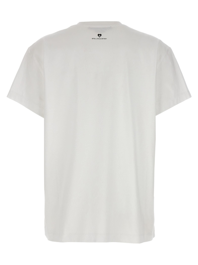 Shop Stella Mccartney Iconic Mini Heart T-shirt In White