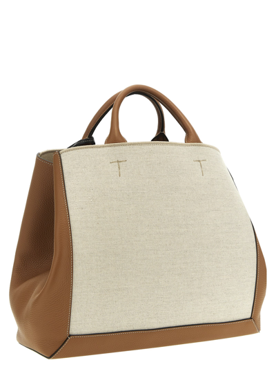 Shop Tod's Tods Shopping Bag In Brown