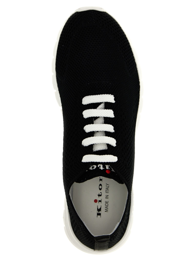 Shop Kiton Fits Sneakers In Black