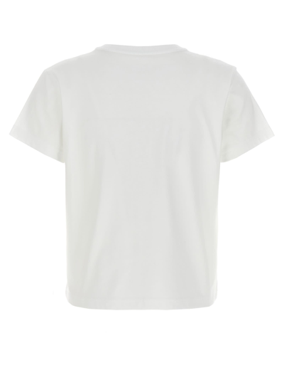 Shop Alexander Wang T Essential Jsy Shrunk T-shirt In White