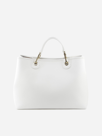 Shop Giorgio Armani Myea Bag Shopper Bag  In White