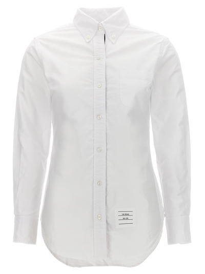 Shop Thom Browne Rwb Shirt In White