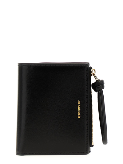 Shop Jil Sander Giro Mini Wallet In Black