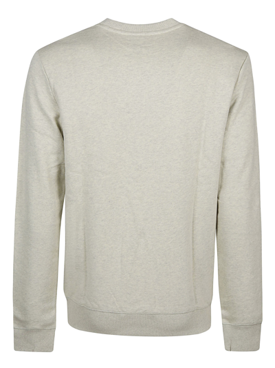 Shop Apc Overdye Sweatshirt In Pkc Vert Pale Chine