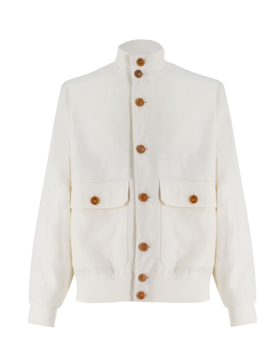 Shop Brunello Cucinelli Jacket In Off White