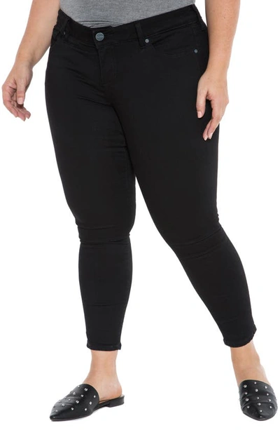 Shop Slink Jeans Stretch Ankle Skinny Jeans In Black