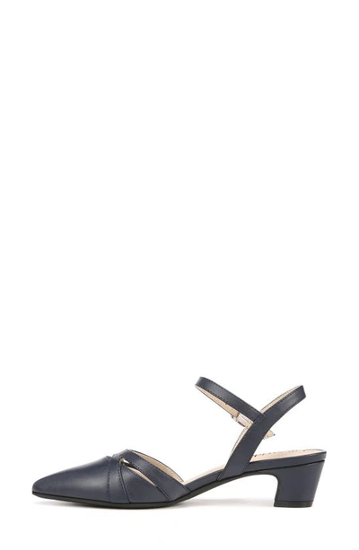Shop Lifestride Marlee Ankle Strap Pointed Toe Sandal In Lux Navy-dm