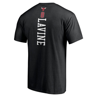 Shop Fanatics Branded Zach Lavine Black Chicago Bulls Playmaker Name & Number T-shirt