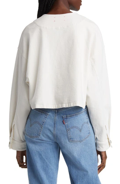 Shop Xirena Paley Stretch Cotton Twill Jacket In Dovecote
