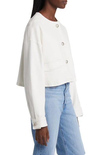 Shop Xirena Paley Stretch Cotton Twill Jacket In Dovecote