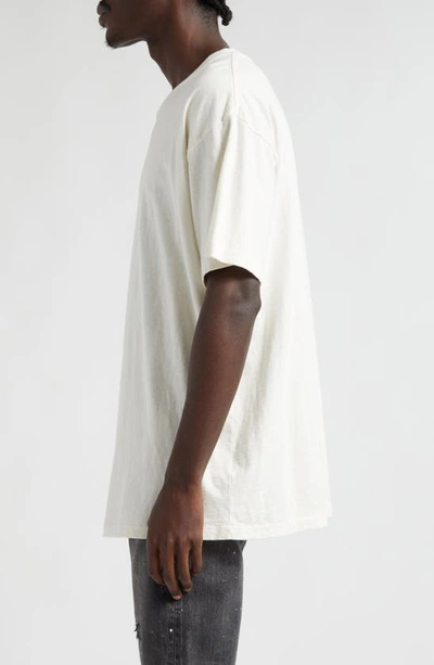 John Elliott T-shirt In Beige Cotton In Salt
