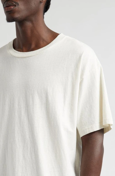 John Elliott T-shirt In Beige Cotton In Salt
