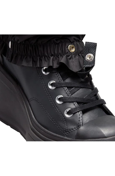 Shop Converse X Martine Ali Chuck 70 De Luxe Wedge Sneaker In Black/ Black/ Black