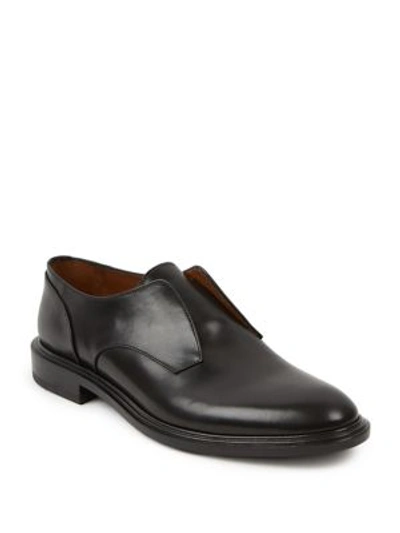 Givenchy Laceless Leather Dress Shoes In Black