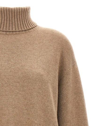 Shop Brunello Cucinelli Monile Profiles Sweater In Brown