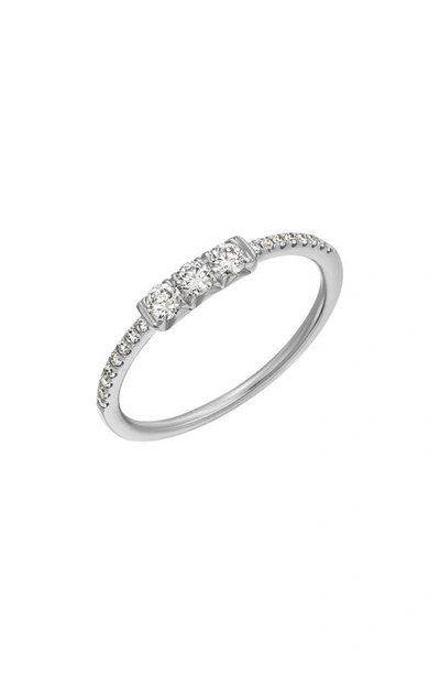Shop Bony Levy 18k Gold Diamond Audrey Stackable Ring In 18k White Gold