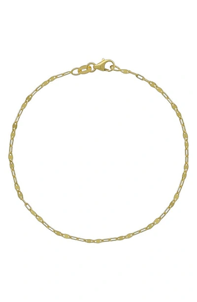 Shop Bony Levy 14k Gold Mini Anchor Chain Anklet In 14k Yellow Gold