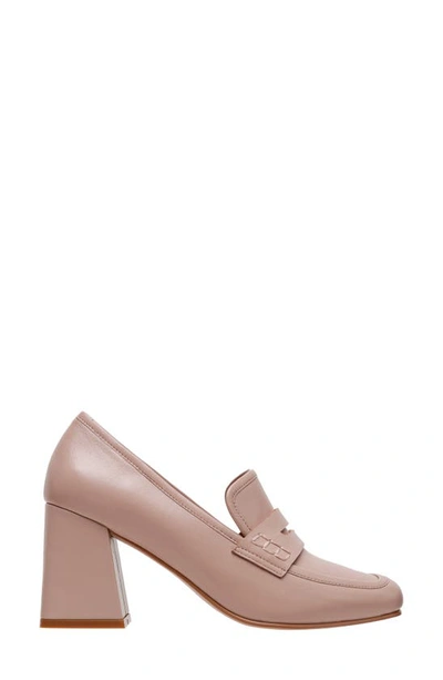 Lisa Vicky Moxie Block Heel Pump In Dark Pink