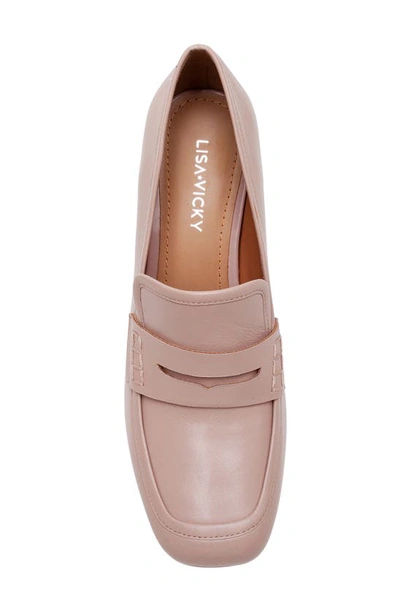 Lisa Vicky Moxie Block Heel Pump In Dark Pink