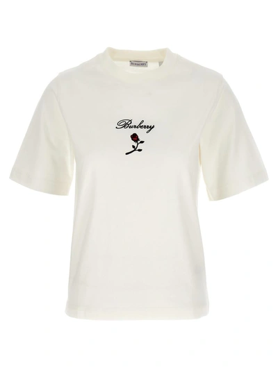 Shop Burberry Logo T-shirt In White