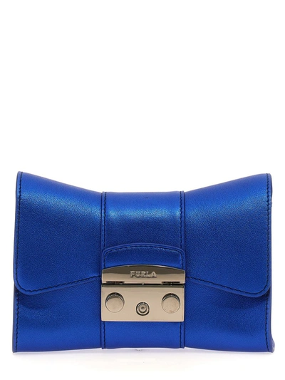 Shop Furla 'metropolis Mini Remix' Crossbody Bag In Blue